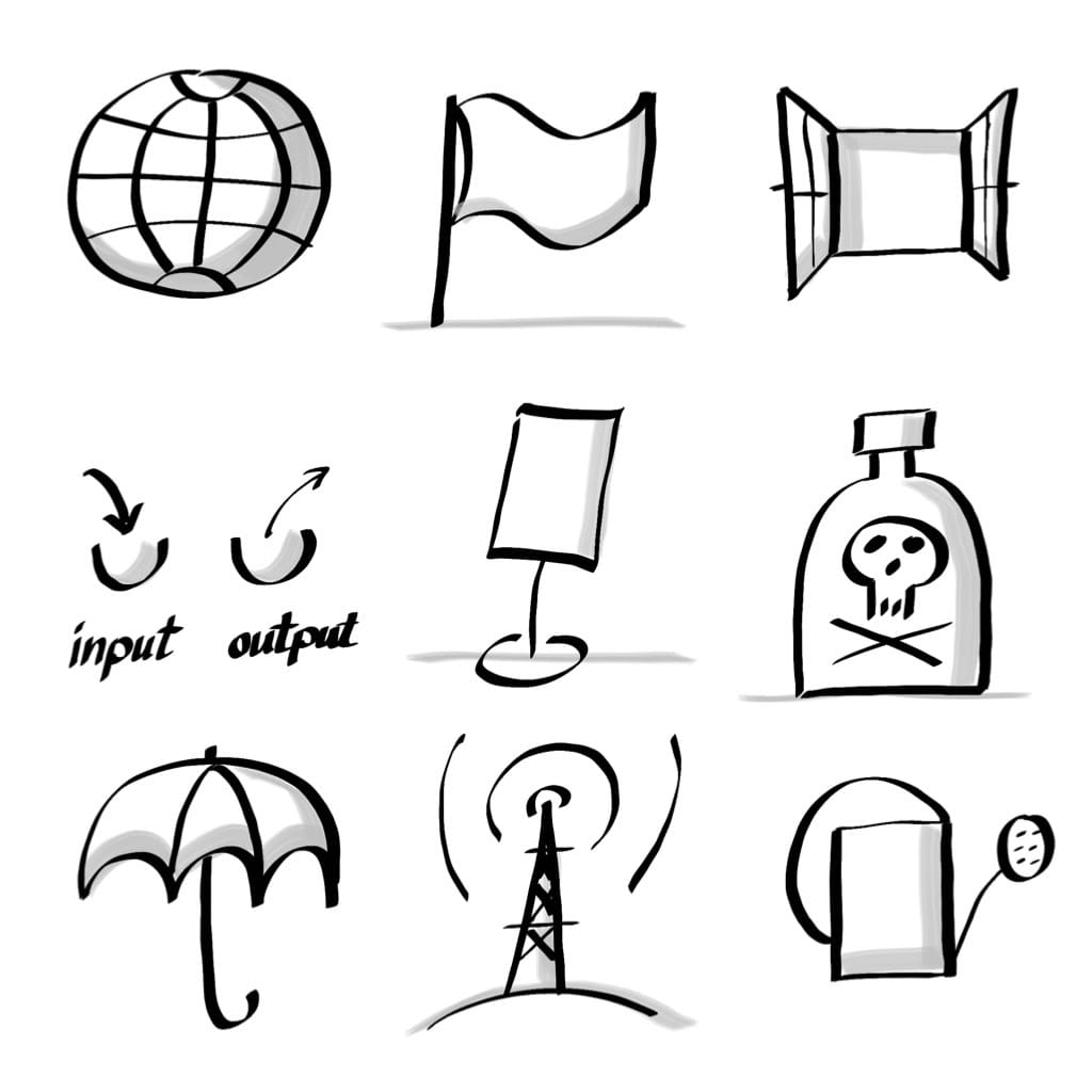 Sketchnote Icon Set 9x9